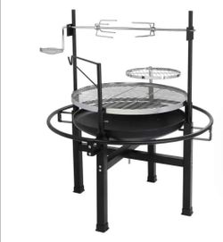Charcoal Grill with Rotisserie