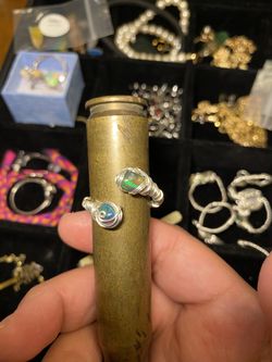 Wire Wrapped ETHIOPIAN OPAL Ring