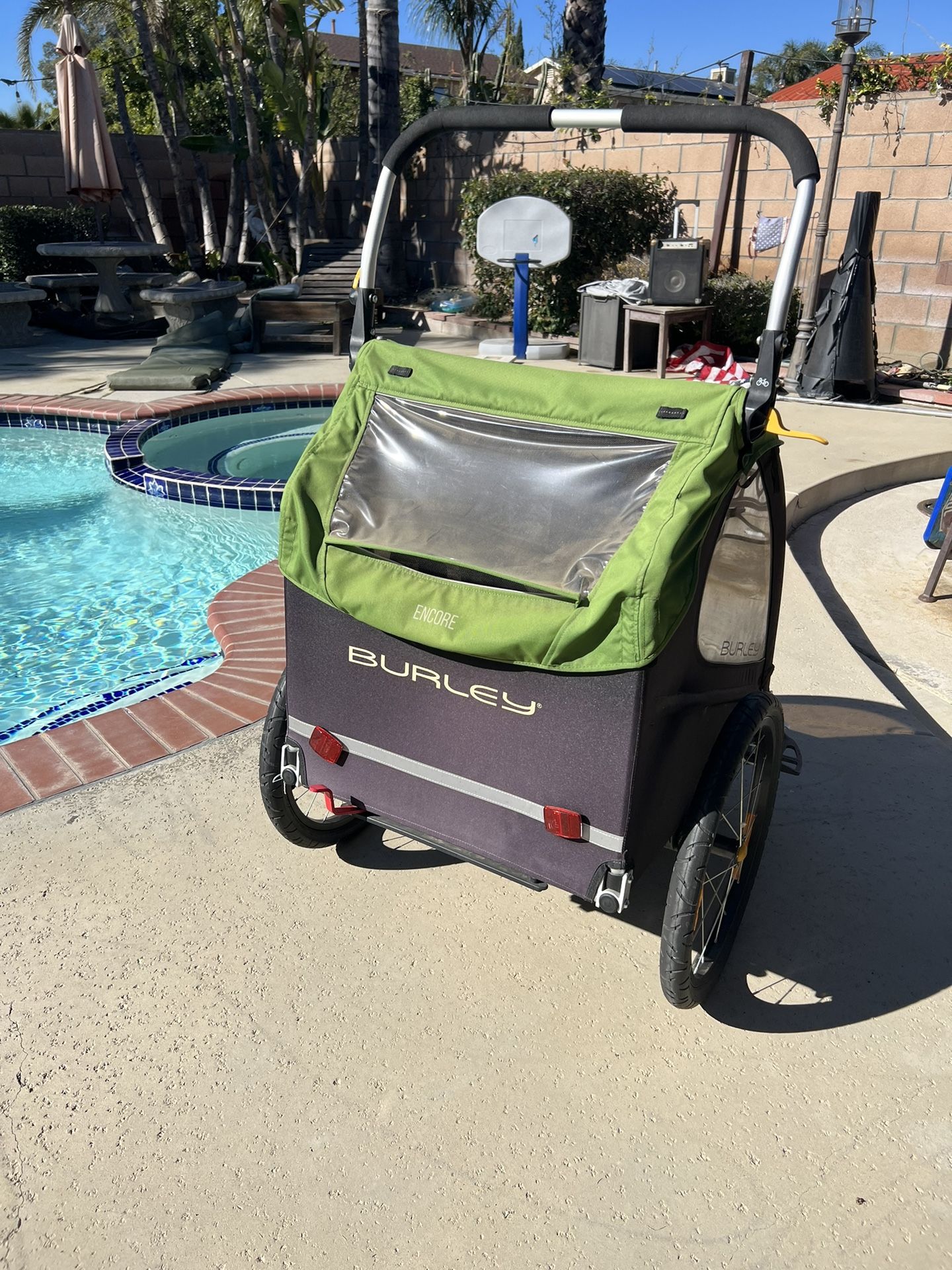 BURLEY ENCORE  2 KIDS TRAILER, STROLLER, JOGGER