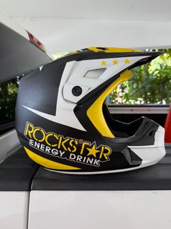 FOX RACING V2 ROCKSTAR HELMET  Size (23 1/8" - 24 3/4" X-Large) condition very good
