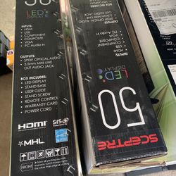 50” LED SCEPTRE TV 