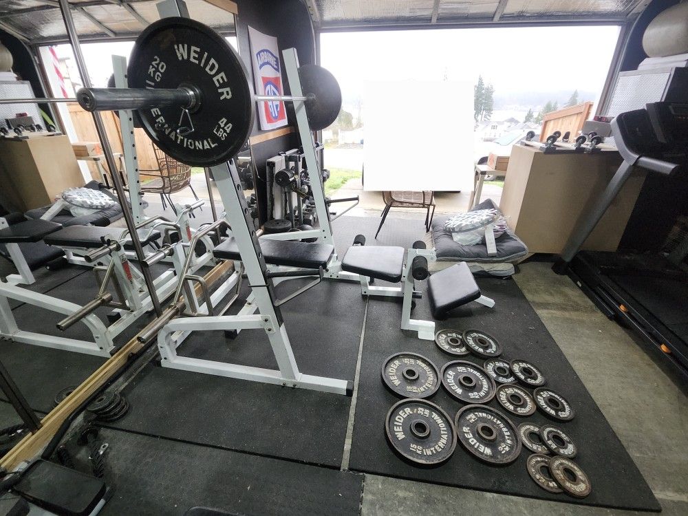 Weight Set and Rack