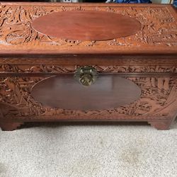 Antique Hand Carved Chest