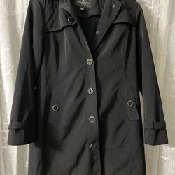 London Fog Women’s Black Pockets Long Sleeves Size MP