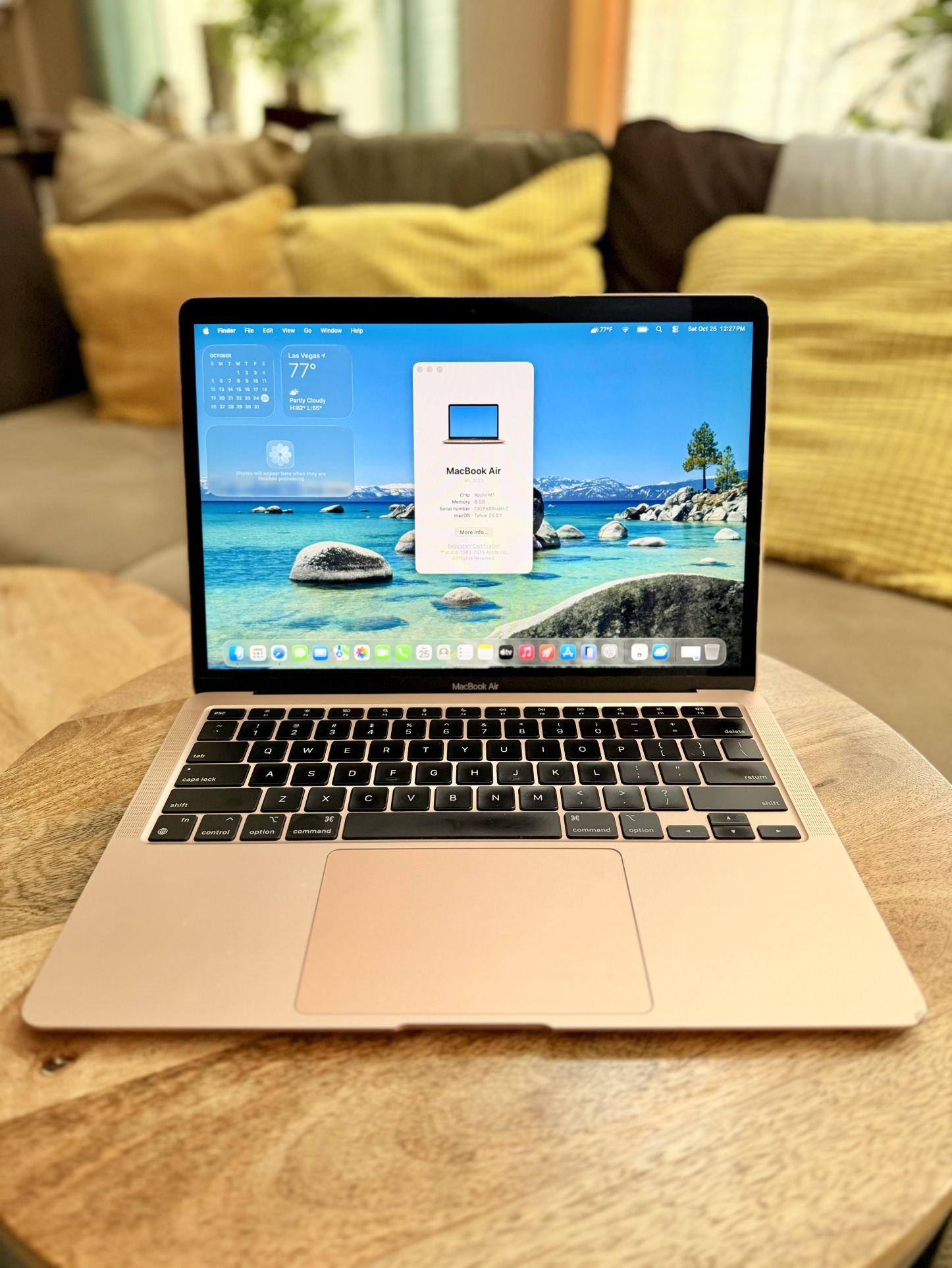 MacBook Air M1 13-inch 8GB, 256GB Gold. YES ITS AVAILABLE