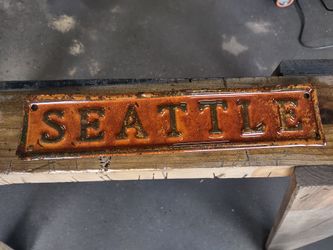1930s Seattle License Plate Tag