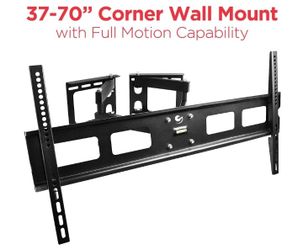Full motion TV brackets 37 - 70inch (corner mounting capabilities)