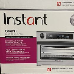 Instant Pot, Omni 9-In-1 Toaster Oven with Air Fry, Dehydrate, Toast, Roast, Bake, Broil, and Reheat