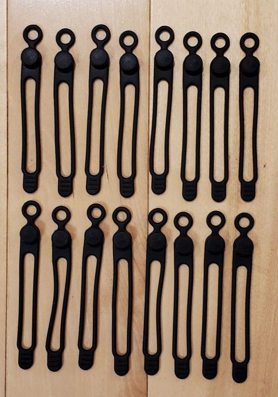 NEW Reusable Silicone Cable Ties Lot (Qty. 16)