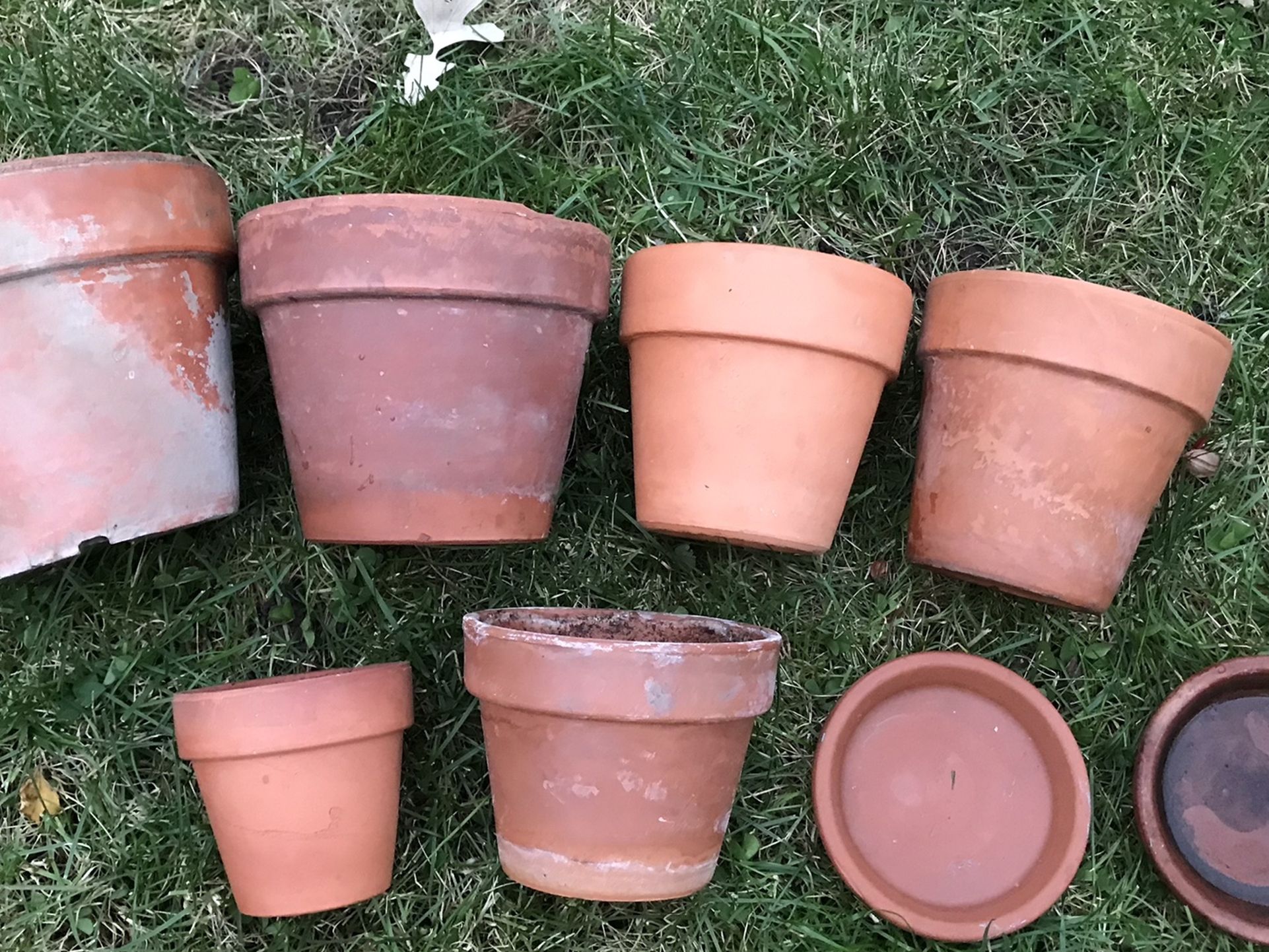 Clay Flower Pots/planters - Set Of 6