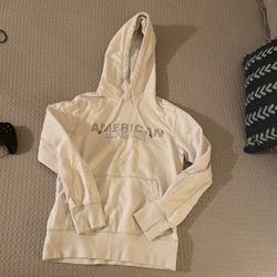 White American Eagle Hoodie With Adjustable Hoodie Strings Size XS