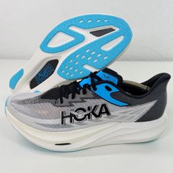 Hoka One One Rocket X 3 Unisex M10 W11 Running Performance Sneakers 1168724-WBLC