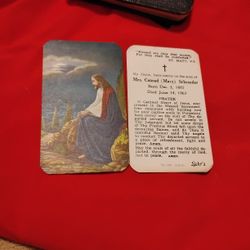 Funeral Service Memorial Card(x2) Blessed Are They That Mourn-For They Shall Be Comforted