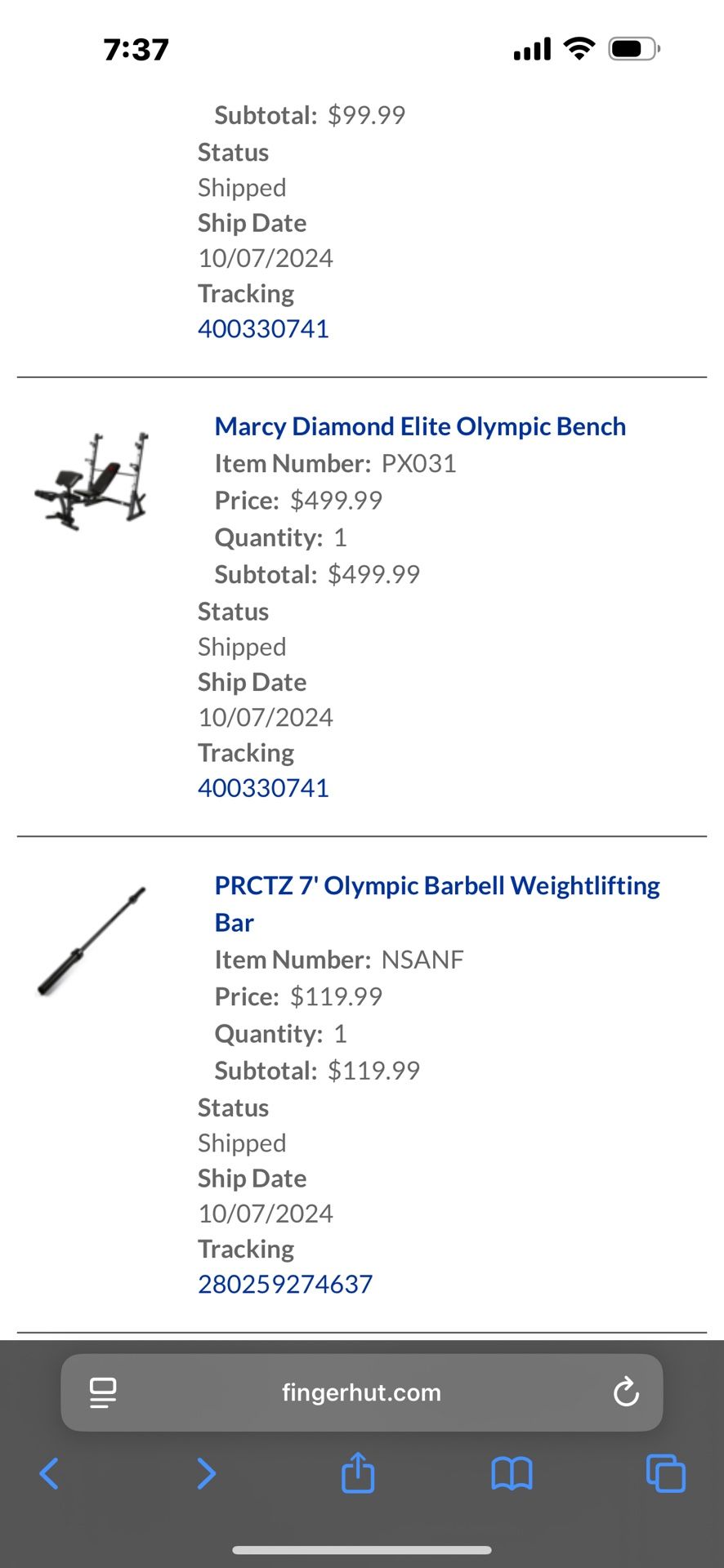 Brand New Workout Bench & Weight Stand