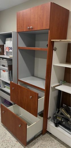 Custom wood Office furniture with two big drawers