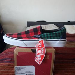 Vans Classic Slip On "Buffalo" Sizes 4Y & 5Y Brand New