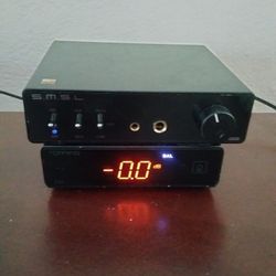 Topping E50 DAC+SMSL ho100 Headphone Amp