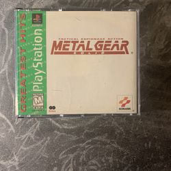 Metal Gear Solid Greatest Hits For Playstation 1