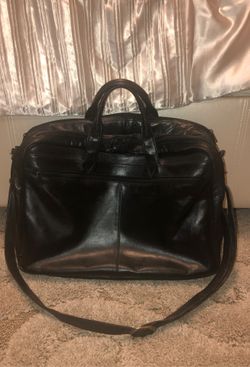 BLACK LEATHER BRIEFCASE