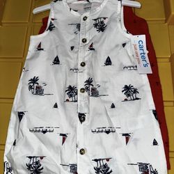 Carters Boys Romper Set 12m