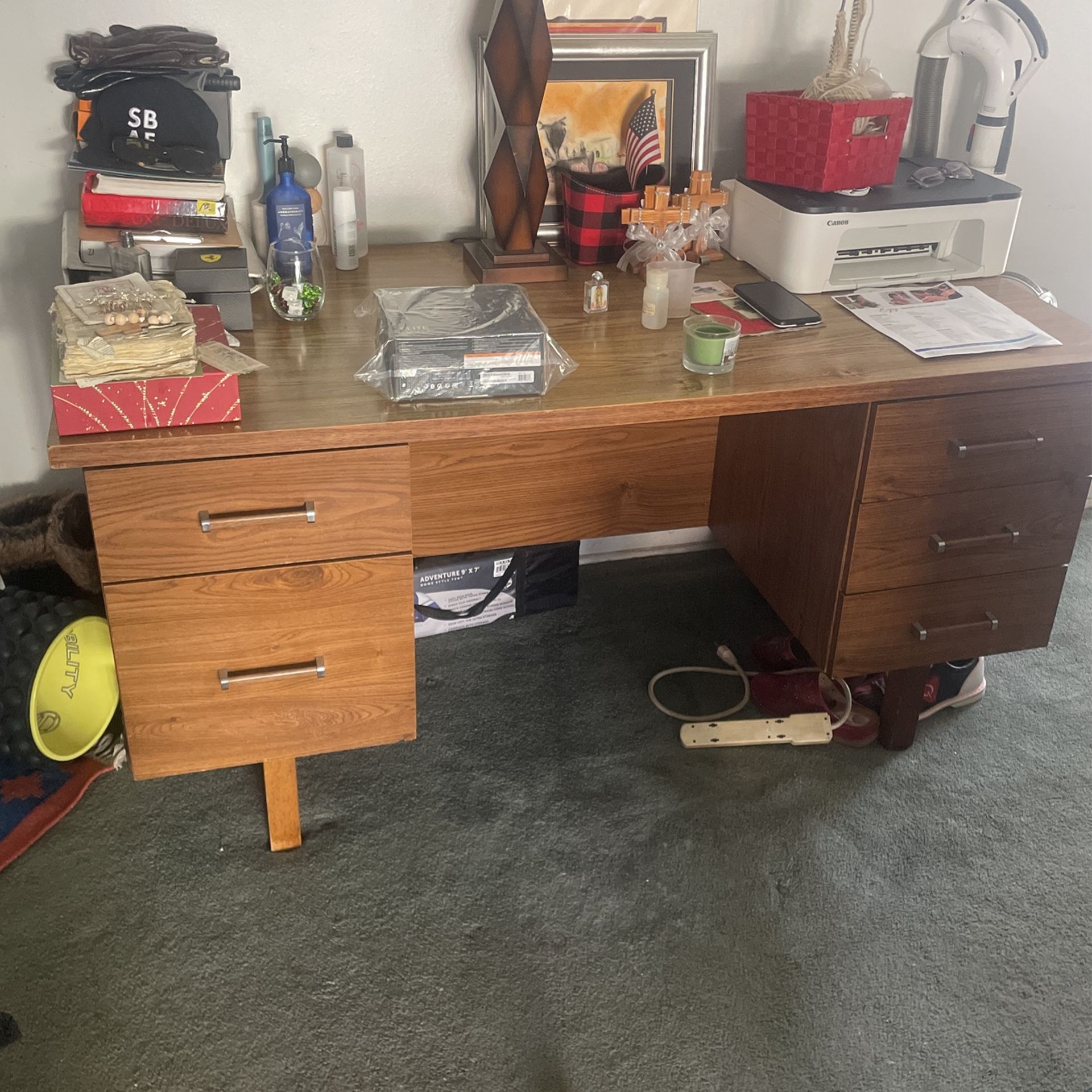 Mid-century Desk, Brown