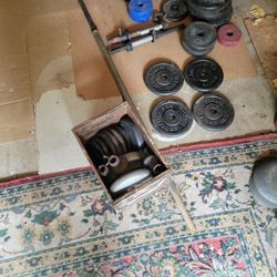 Lift some weights. I have a box full of weights. And punching bag