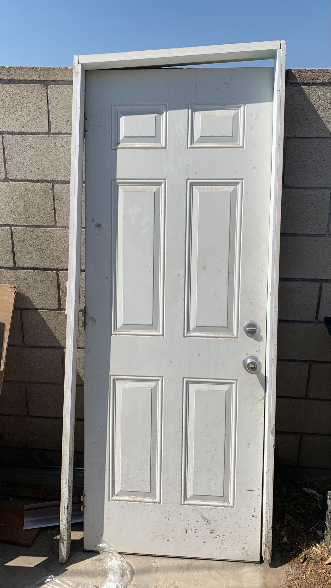 Used door with frame