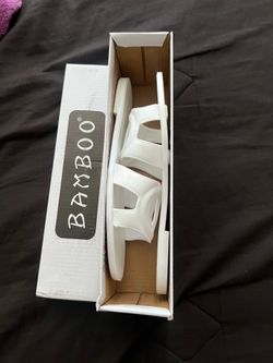 White Bamboo Sandals