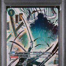 One Piece Demon Aura Nine Sword Style Dead Man's Game Alt Art OP12-037 PSA 10