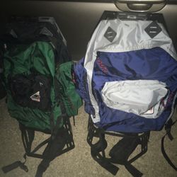Like new hiking and camping backpacks set only $60 firm