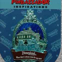 DLR Pinbassador Haunted Mansion Pin 2007 Hitchhiking Ghosts DISNEY LE 500