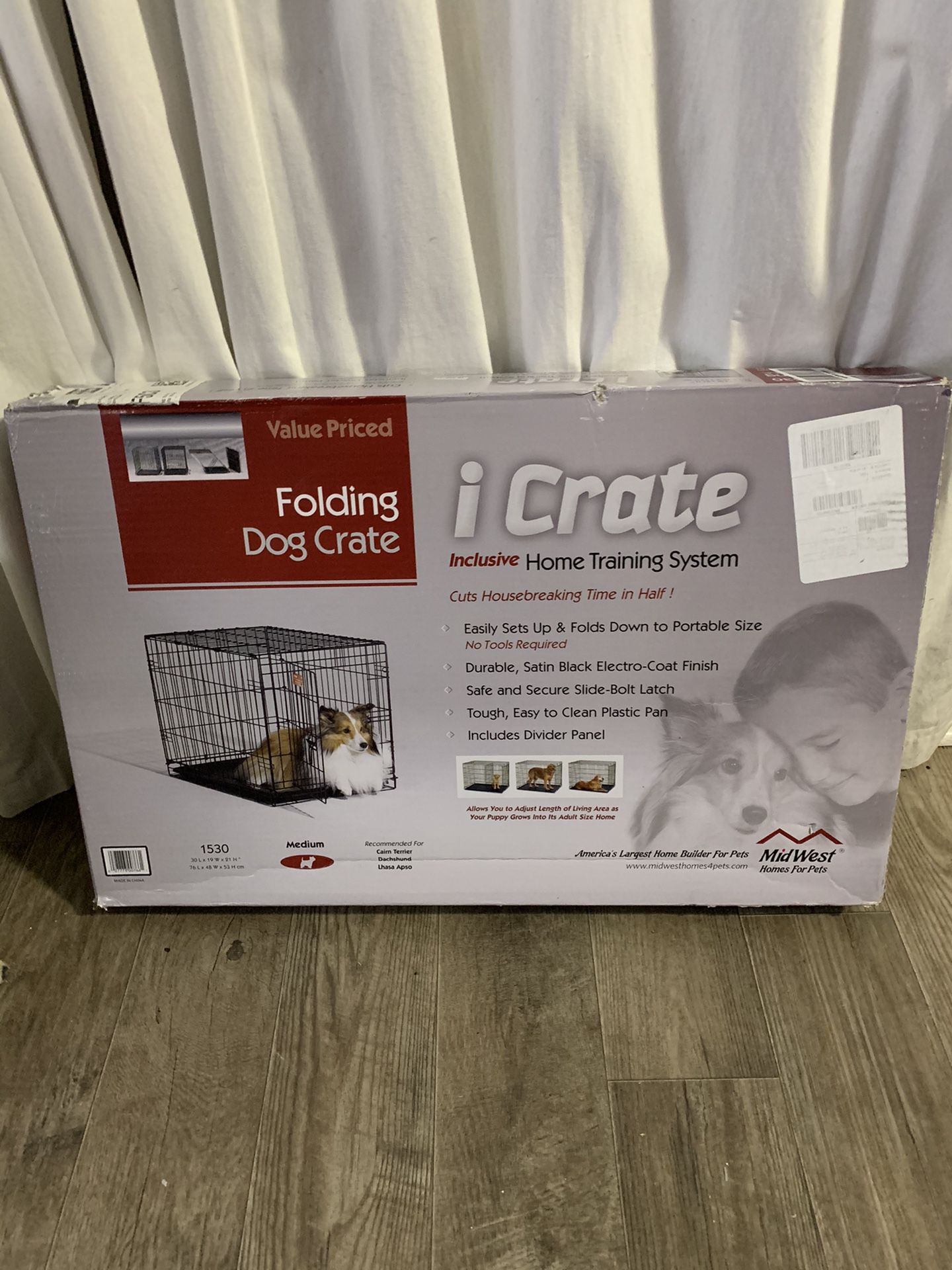 Folding Dog Crate - New in Box