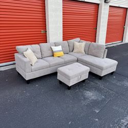 Beige Sectional Couch