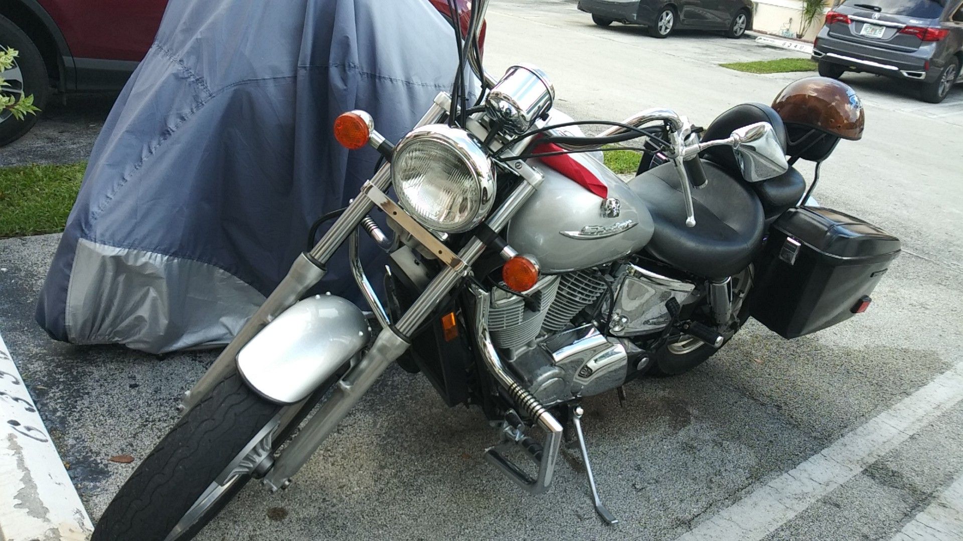 2007 Honda Shadow 1100 Spirit very low miles 18,000 miles. Goes As Is
