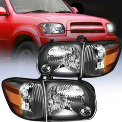 LA Zona Auto Parts 05 06 and 07 Toyota Tundra Sequoia Headlights Luces Micas Calaveras Faros  