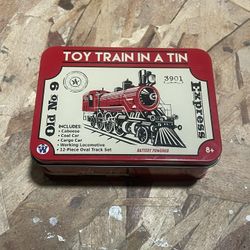 Toy Train in A Tin Old No. 9 Express 