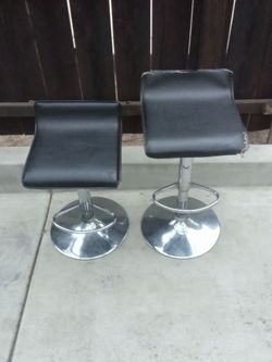 Two Conway Swivel Adjustable Barstools Bar Chairs $15 For Both