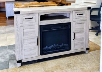 Fireplace TV stand