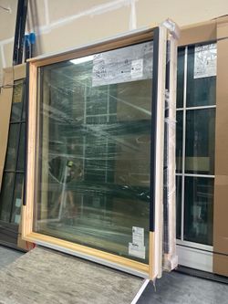 2X 59.5” x 77.5” Clad-Wood Picture Windows