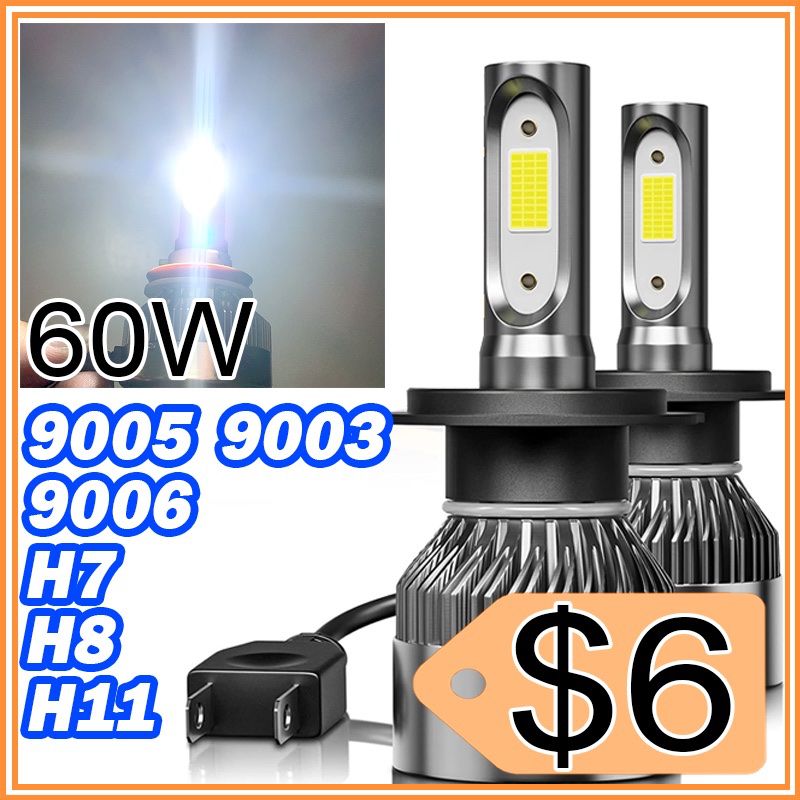 9005 HB3 9006 H7 H8 H9 H11 Wholesale LED headlight bulbs 6000k 60w high beam low beam day time running light DRL fog light Subaru Toyota Honda Lexus