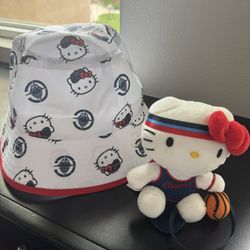 NBA Clippers - Hello Kitty  Bucket Hat And Plush