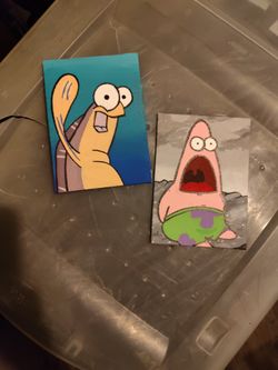 SpongeBob Mini Paintings $5 Each