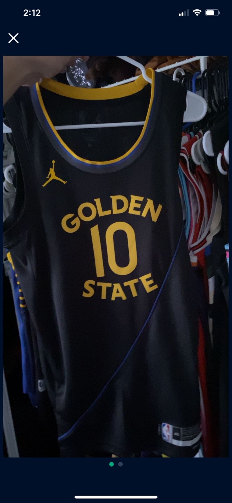 Jimmy Butler Golden State Warriors Nike Nba Jersey Mens Small Size 40