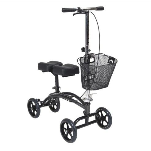 Drive Medical Dual Pad Steerable Knee Walker With Basket
