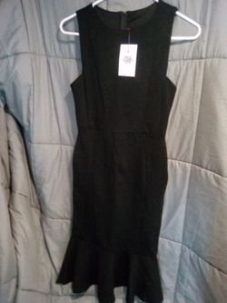 ASHLEY BOUTIQUE MILLY DRESS NEGRO