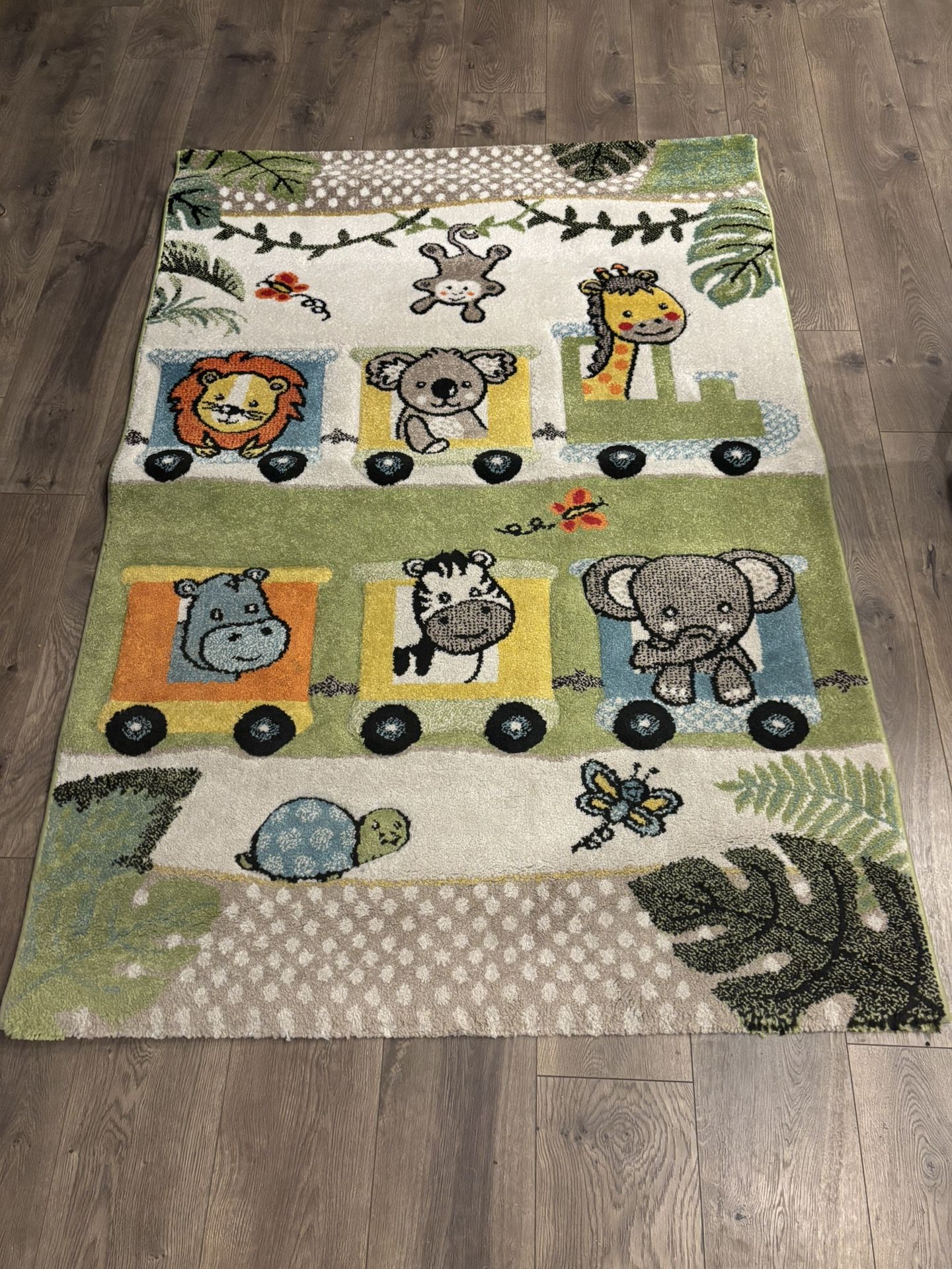 Jungle Animal Nursery Rug