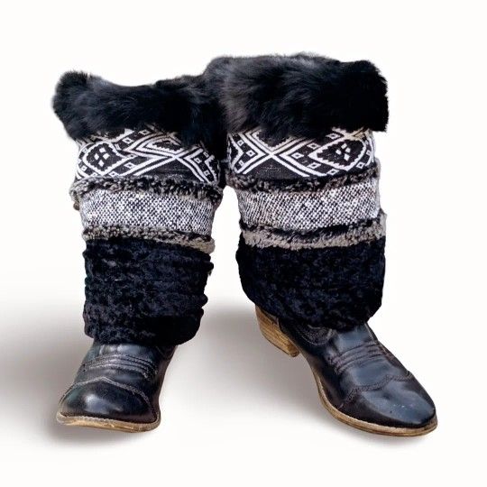 Genuine Rabbit Fur Boot Covers