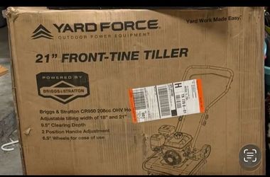BRAND NEW Yard Force 21" Gas Front-Tine Tiller - 208cc Briggs & Stratton (In Box)