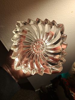 Vintage PRESSED GLASS DISH 