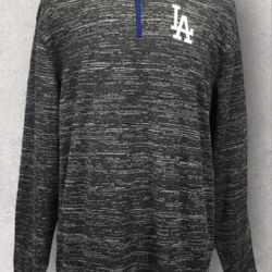 LOS ANGELES DODGERS GREY AND BLUE PULLOVER FLEECE SWEATER  $35 O.B.O 